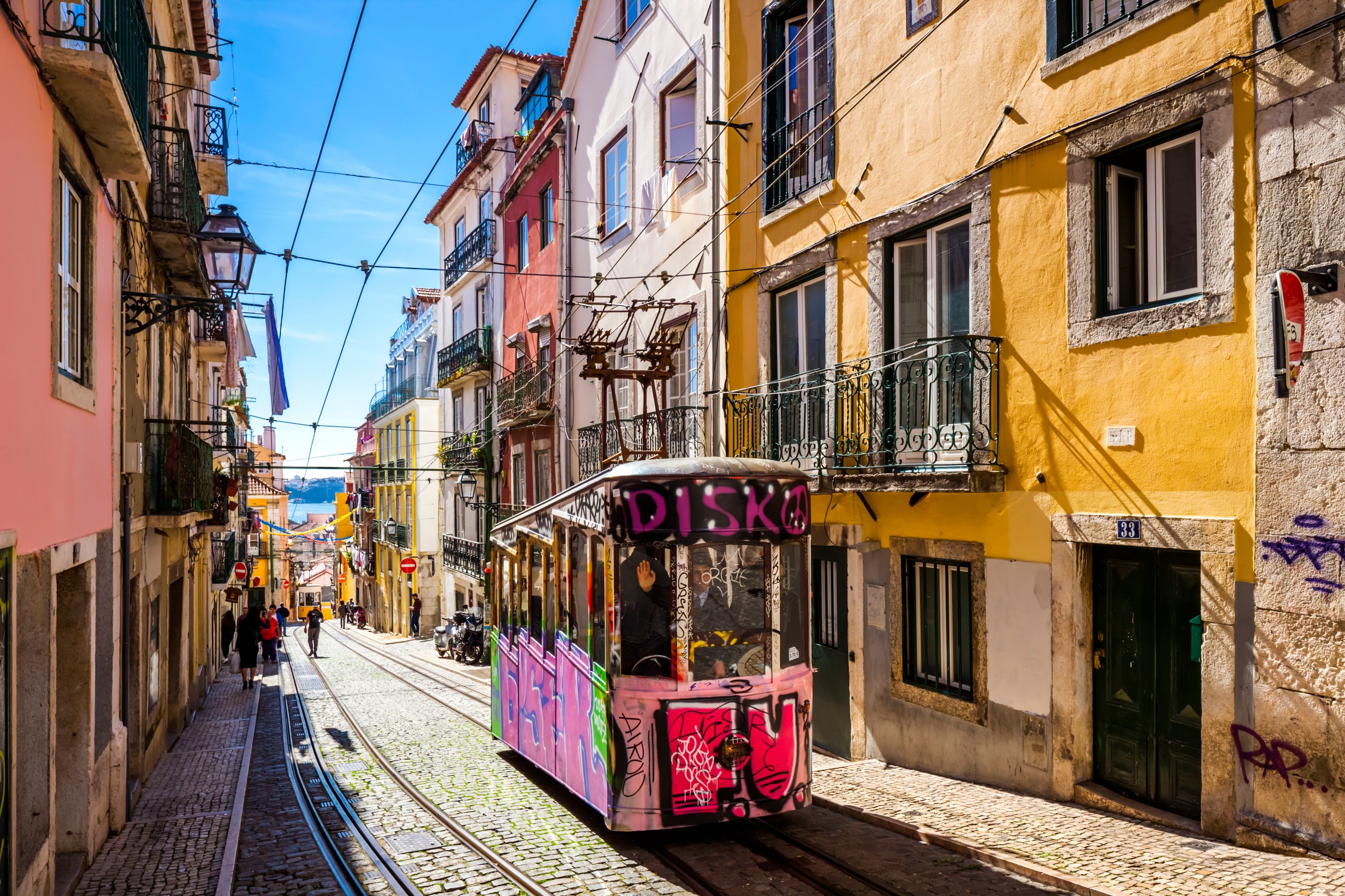 The Bica Funicular line in Lisbon
